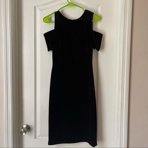 Calvin Klein black velvet dress; size 6; never worn